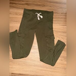 LARA Forest Green Utility Leggings